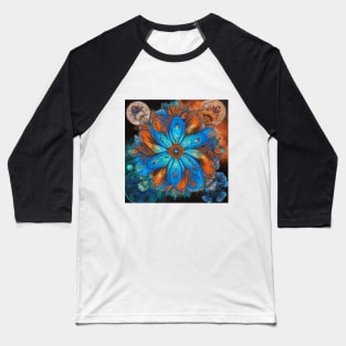 Oceanic Starburst Mandala Baseball T-Shirt